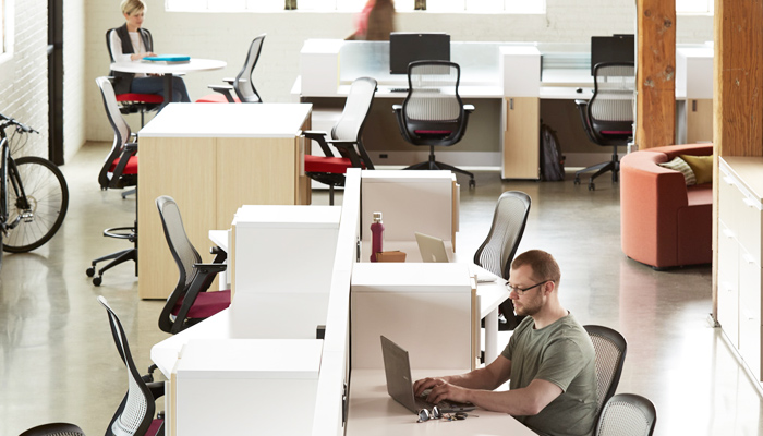 Flexible workspaces photo courtesy of Knoll Flexible workspaces photo courtesy of Knoll