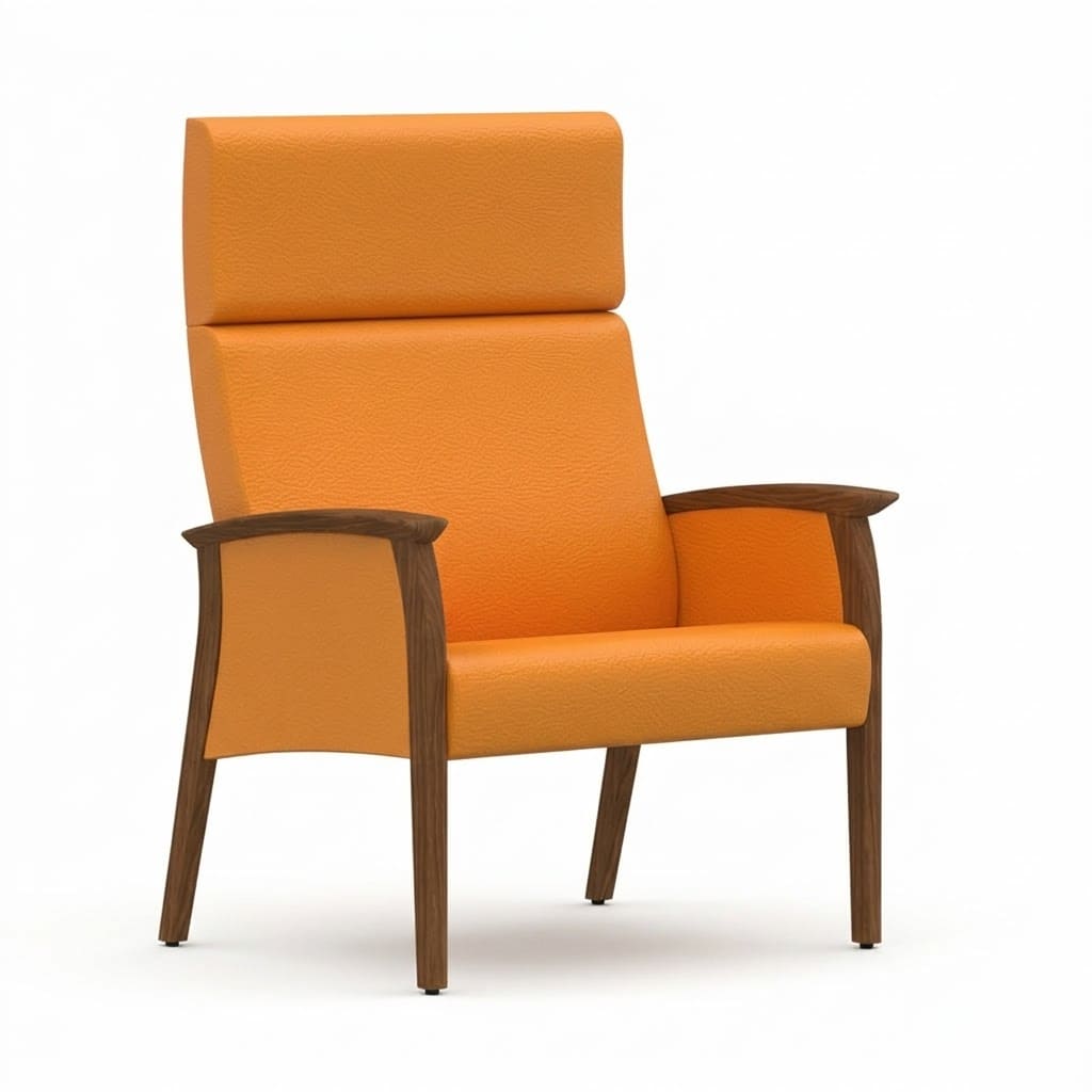 Bariatric chair close arm orange Bariatric chair close arm orange