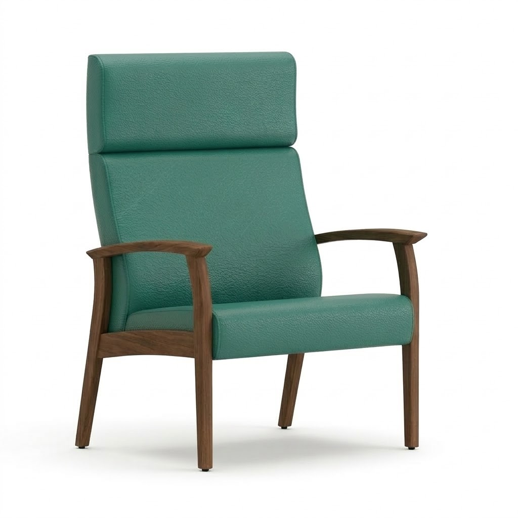 Bariatric chair open arm green 2 Bariatric chair open arm green 2