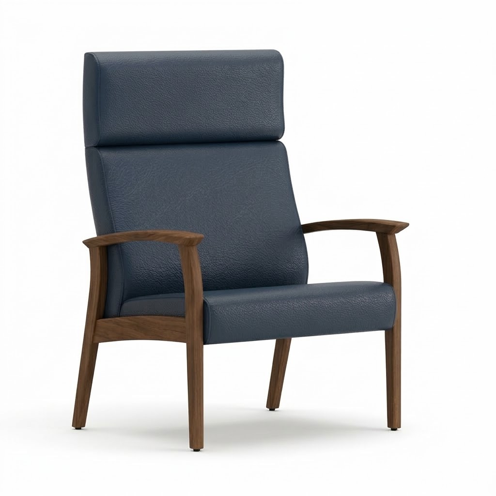 Bariatric chair open arm navy 2 Bariatric chair open arm navy 2
