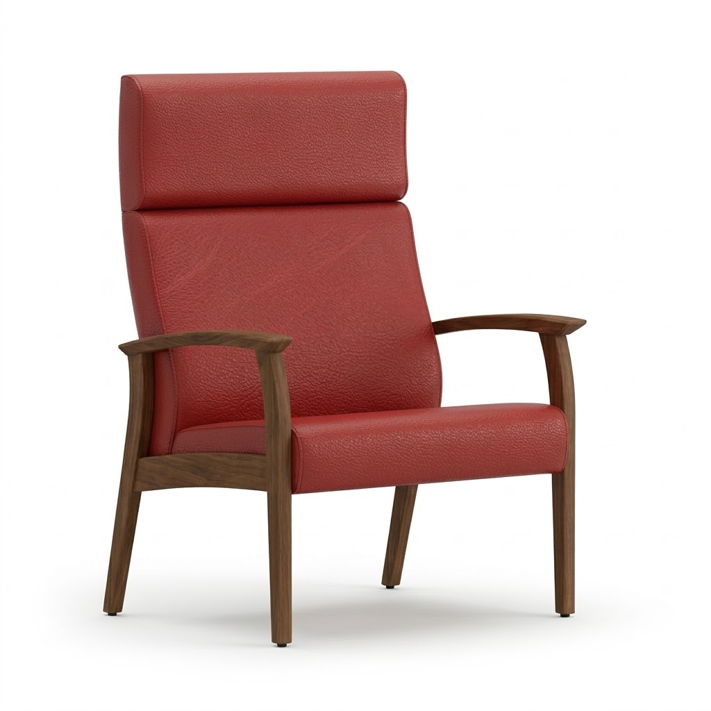 Bariatric chair open arm red barn 1 Bariatric chair open arm red barn 1