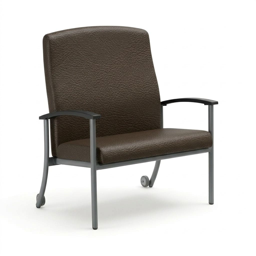Chair with wheels high back espresso Chair with wheels high back espresso