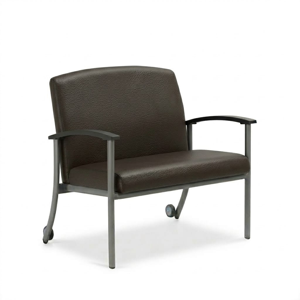 Chair with wheels low back espresso Chair with wheels low back espresso