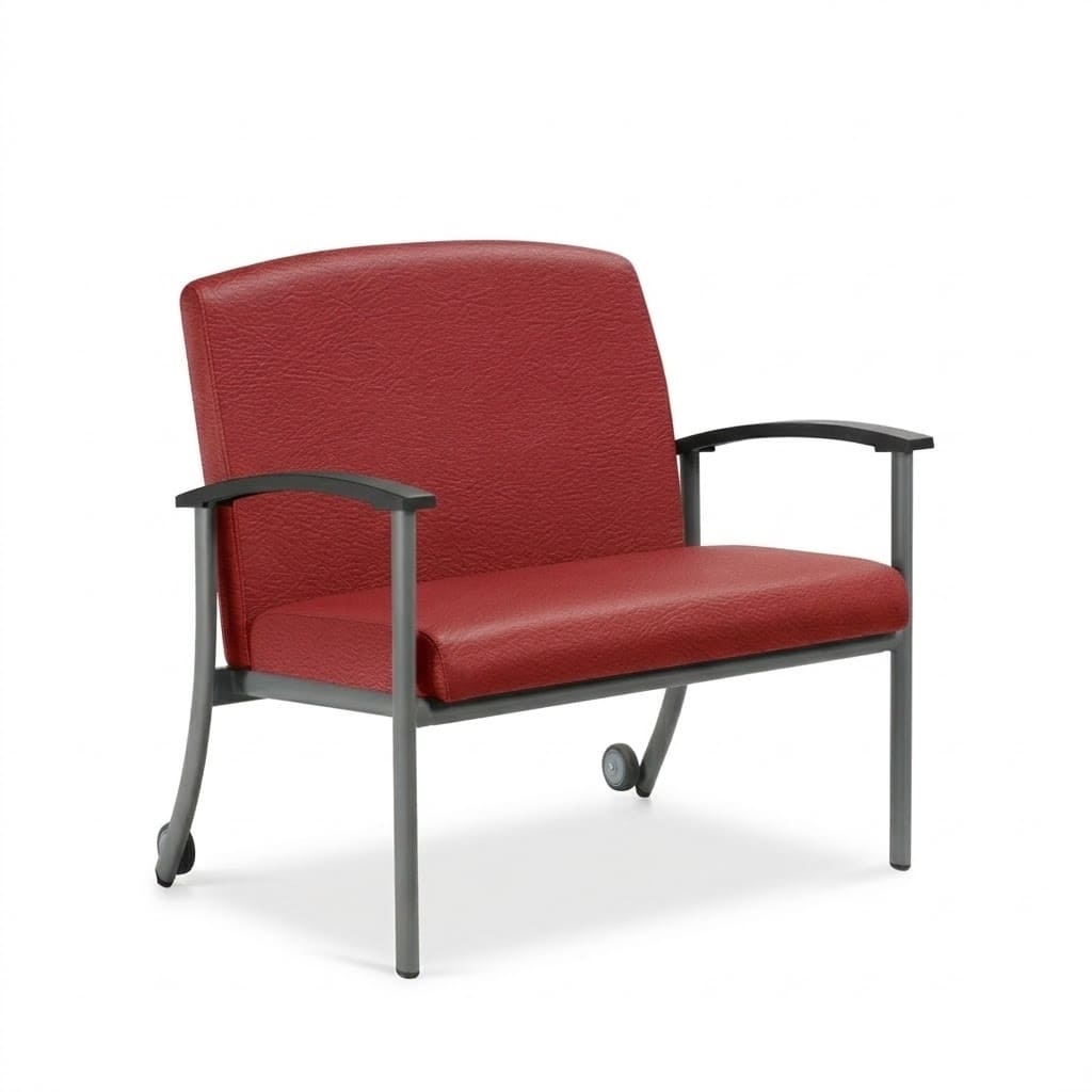 Chair with wheels low back red barn Chair with wheels low back red barn