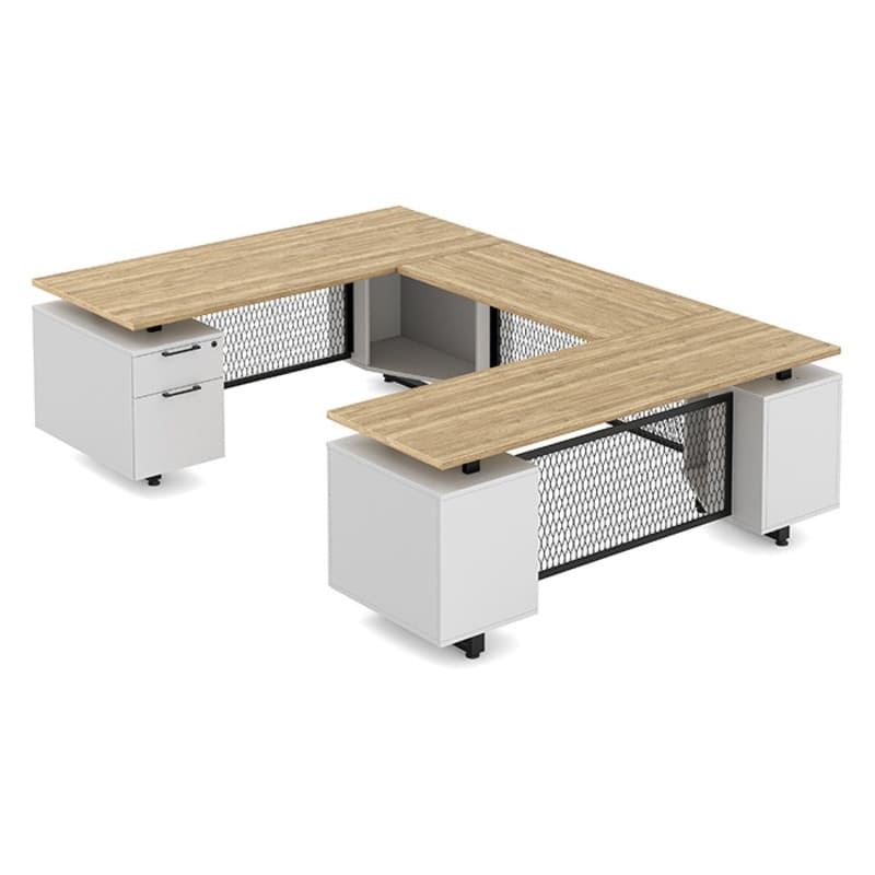 Desk U Shape aspen top 2 Desk U Shape aspen top 2