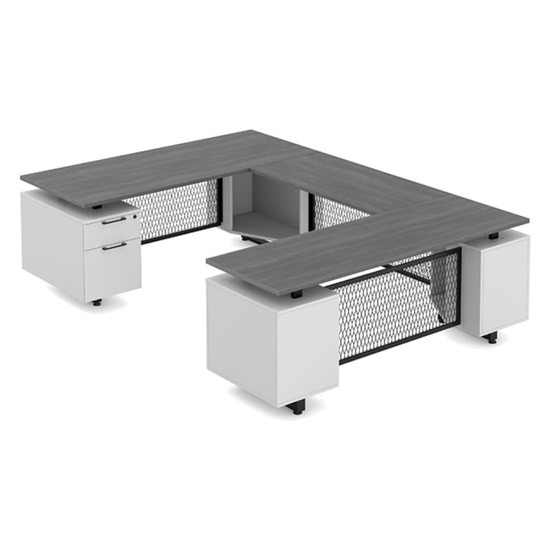 Desk U Shape newport gray top Desk U Shape newport gray top