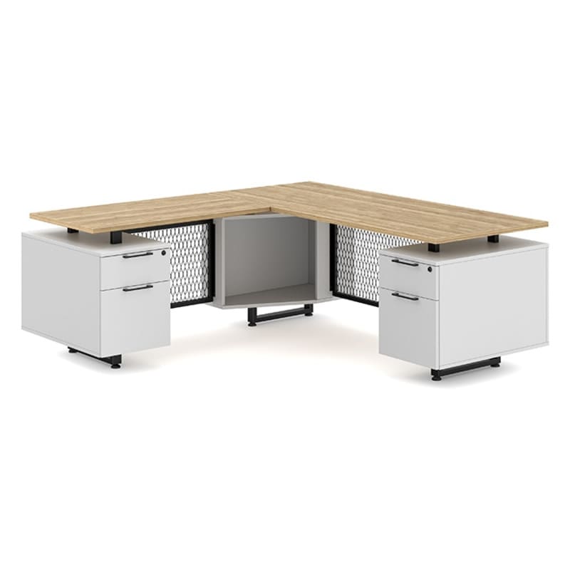 L shape office desk aspen top L shape office desk aspen top