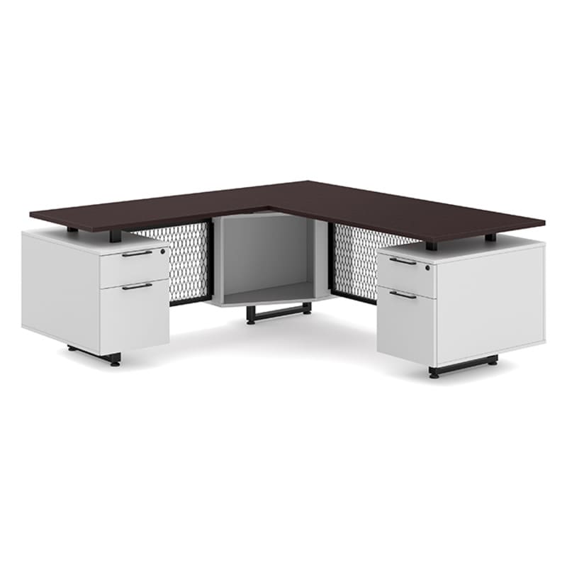 L shape office desk espresso top 1 L shape office desk espresso top 1
