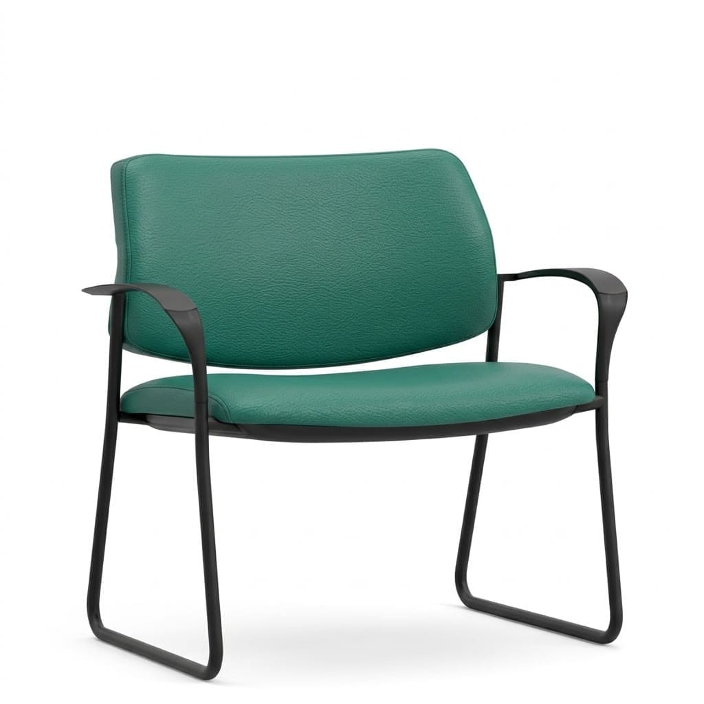 Reception chairs sled base legs green Reception chairs sled base legs green