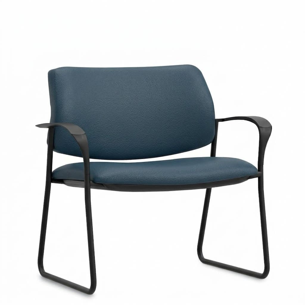 Reception chairs sled base legs navy Reception chairs sled base legs navy