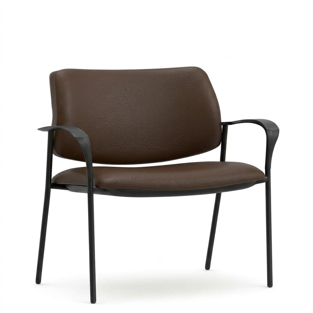 Reception chairs standard legs chocolate Reception chairs standard legs chocolate