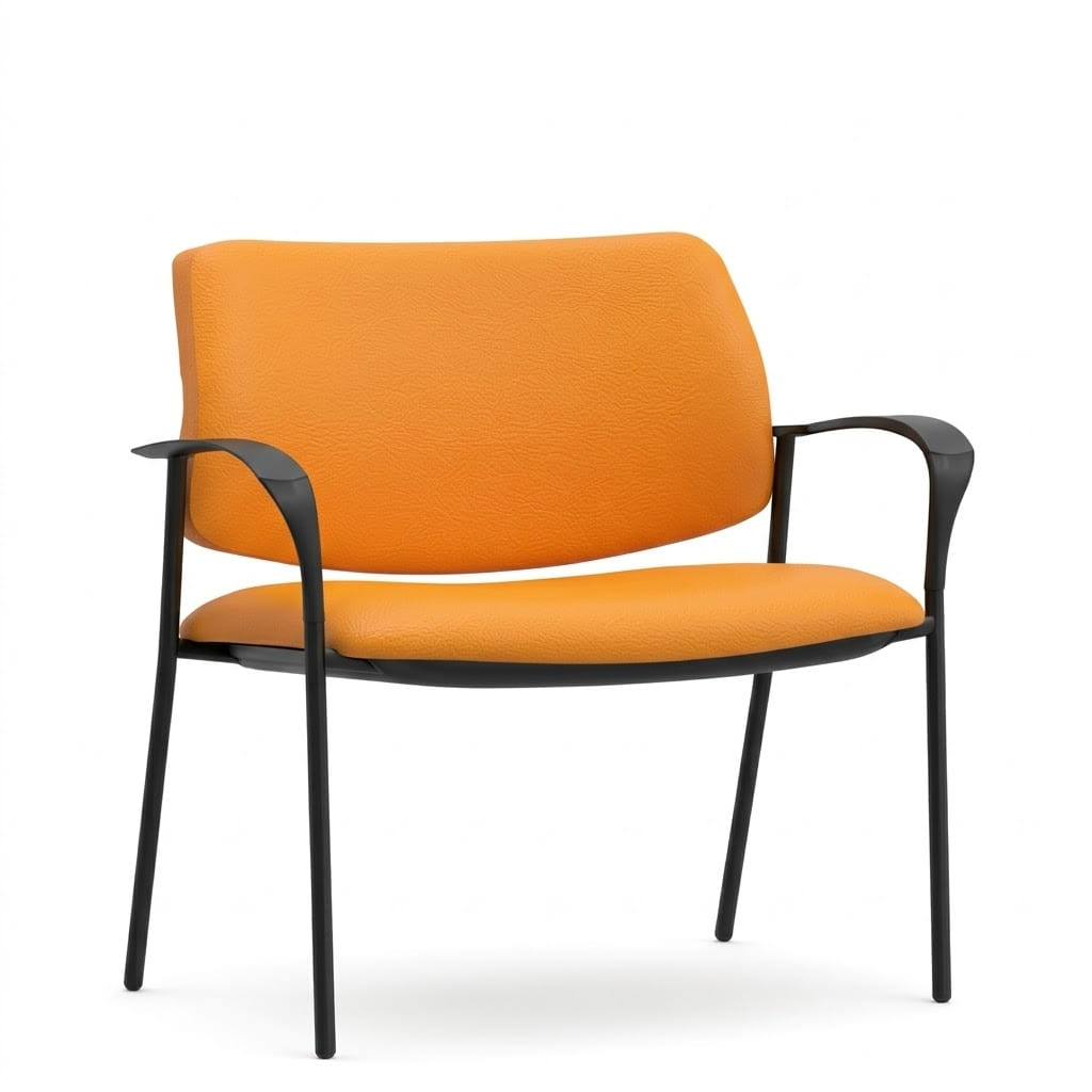 Reception chairs standard legs orange Reception chairs standard legs orange