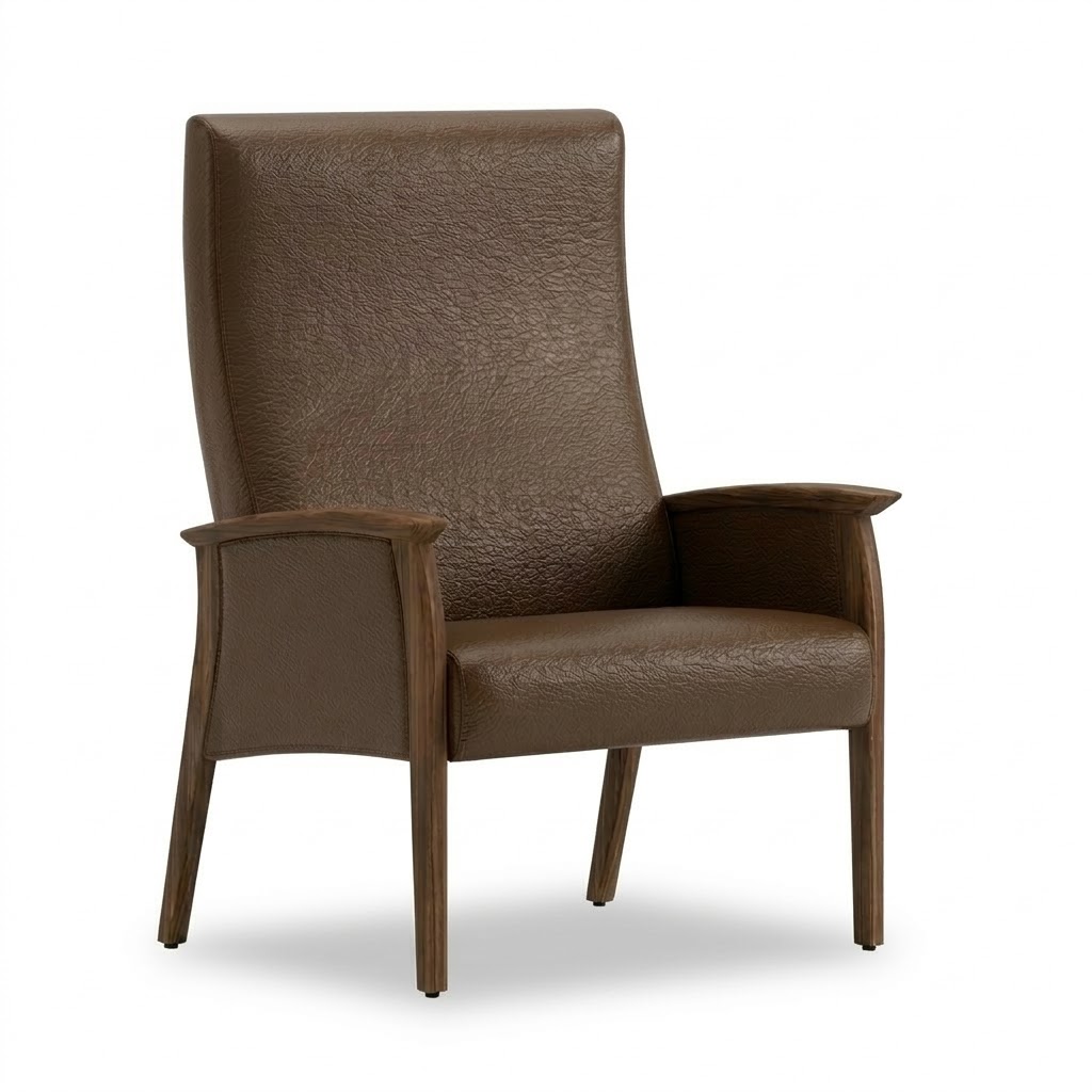 Wide chair close arms chocolate 3 Wide chair close arms chocolate 3