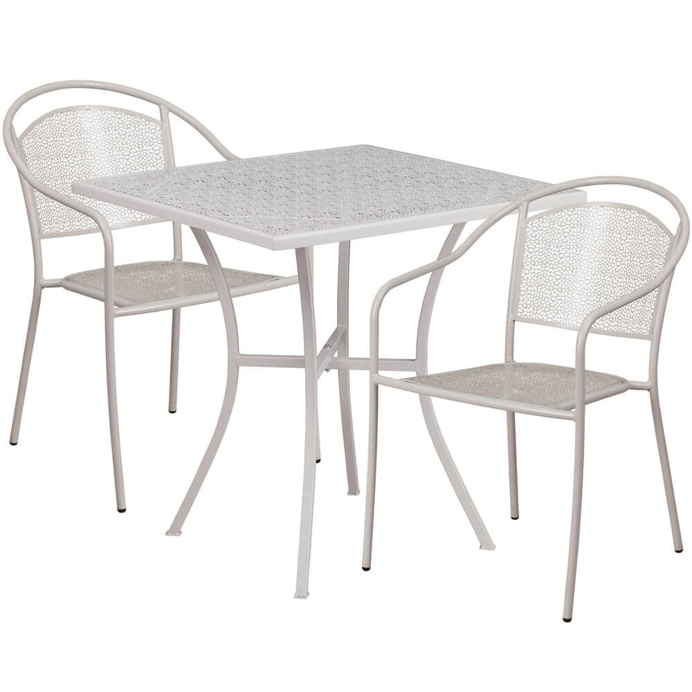 Bistro table set CUB CO 28SQ 03CHR2 SIL GG FLA Bistro table set CUB CO 28SQ 03CHR2 SIL GG FLA