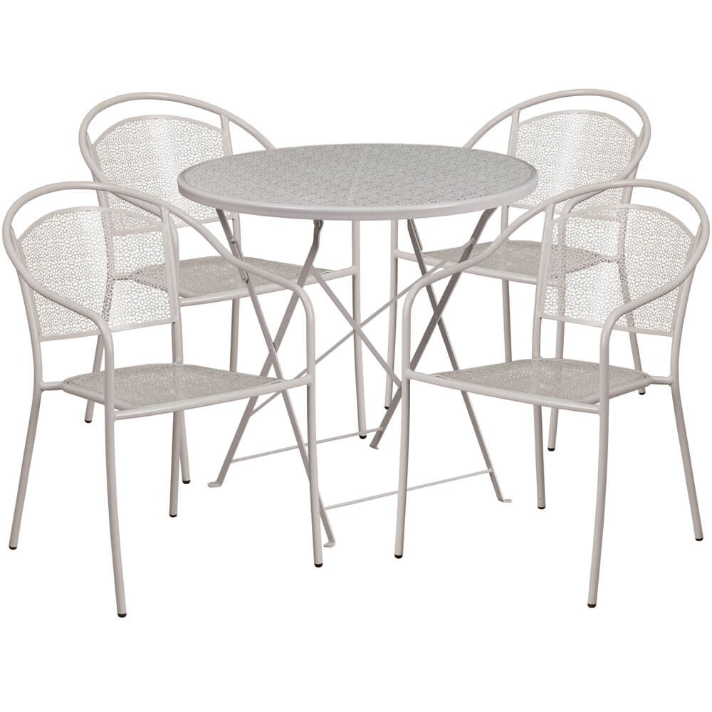 Bistro table set CUB CO 30RDF 03CHR4 SIL GG FLA Bistro table set CUB CO 30RDF 03CHR4 SIL GG FLA