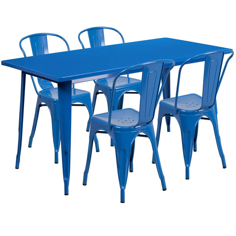 Bistro table set CUB ET CT005 4 30 BL GG FLA Bistro table set CUB ET CT005 4 30 BL GG FLA