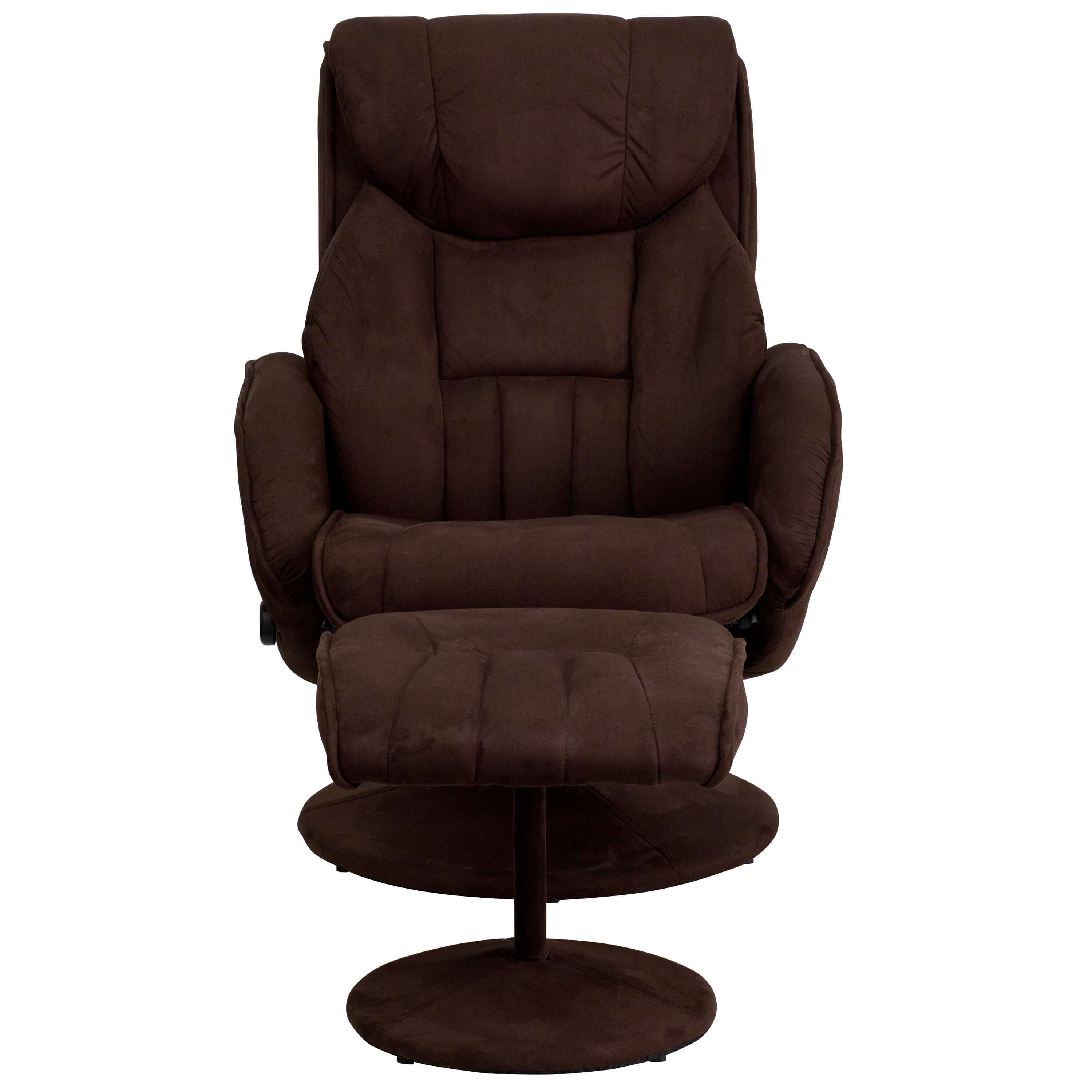 Brown recliner chair front view Brown recliner chair front view