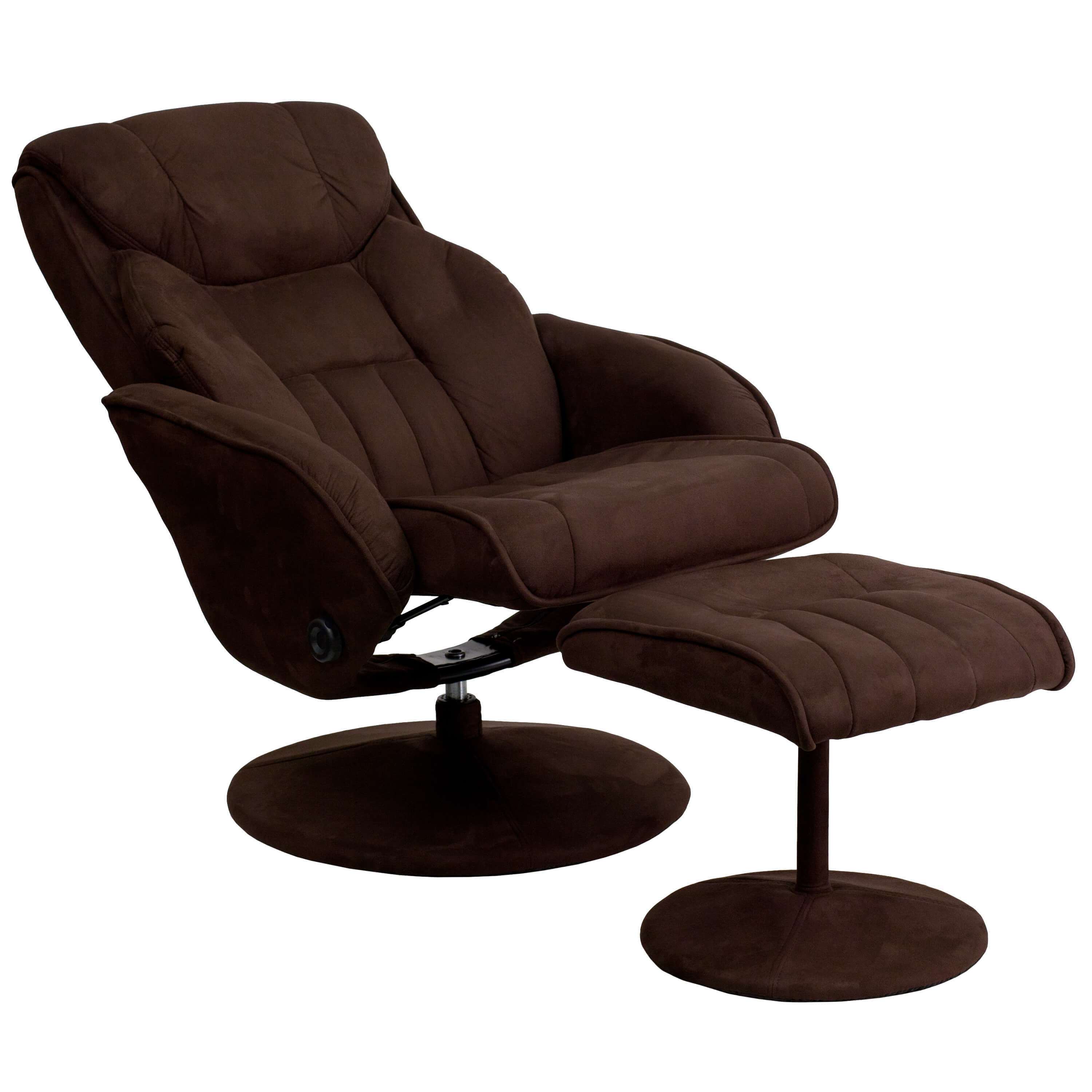 Brown recliner chair reclined view Brown recliner chair reclined view