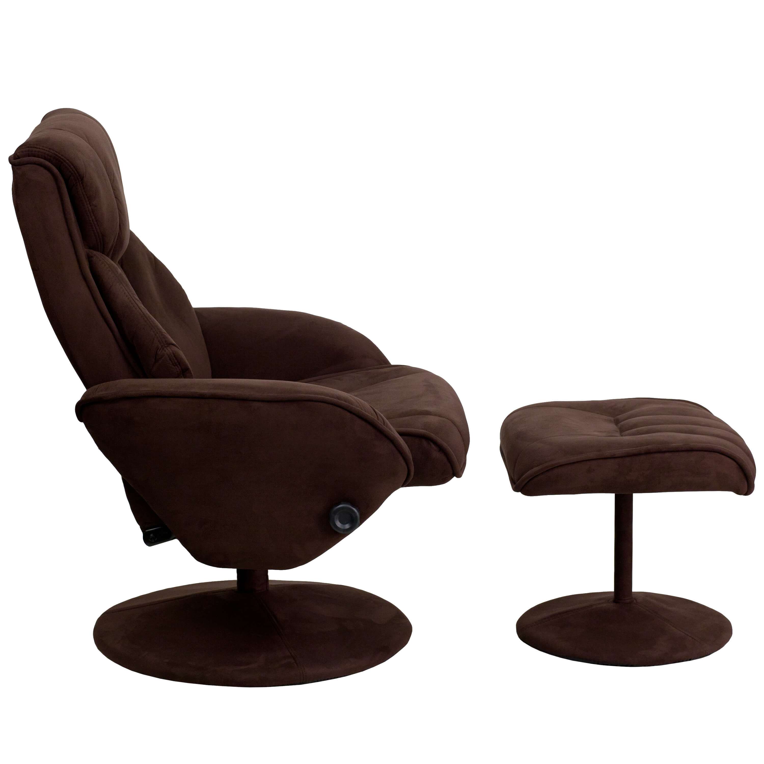 Brown recliner chair side view Brown recliner chair side view