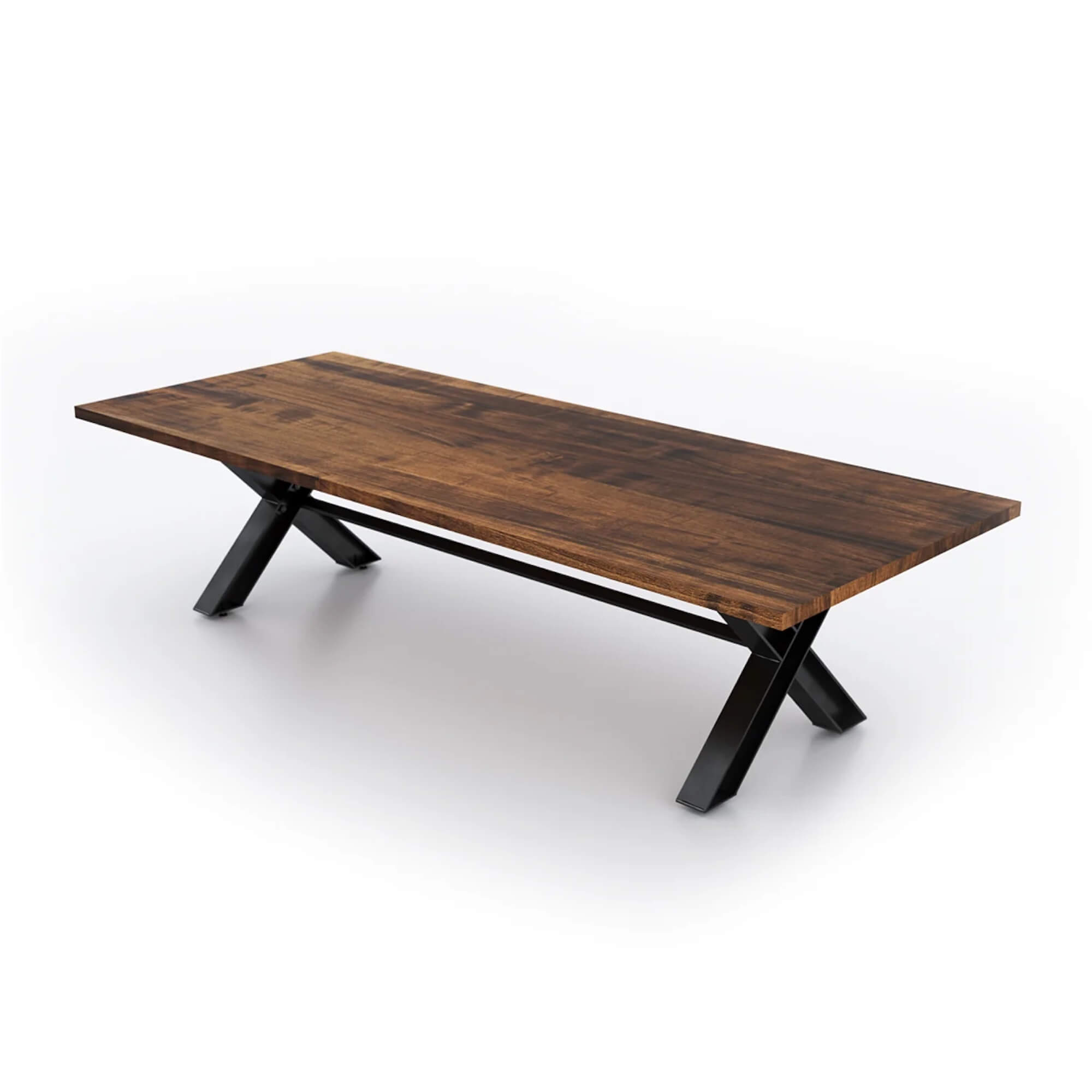 Conference room tables conference room id6 industrial conference table angle view medium walnut 2 Conference room tables conference room id6 industrial conference table angle view medium walnut 2