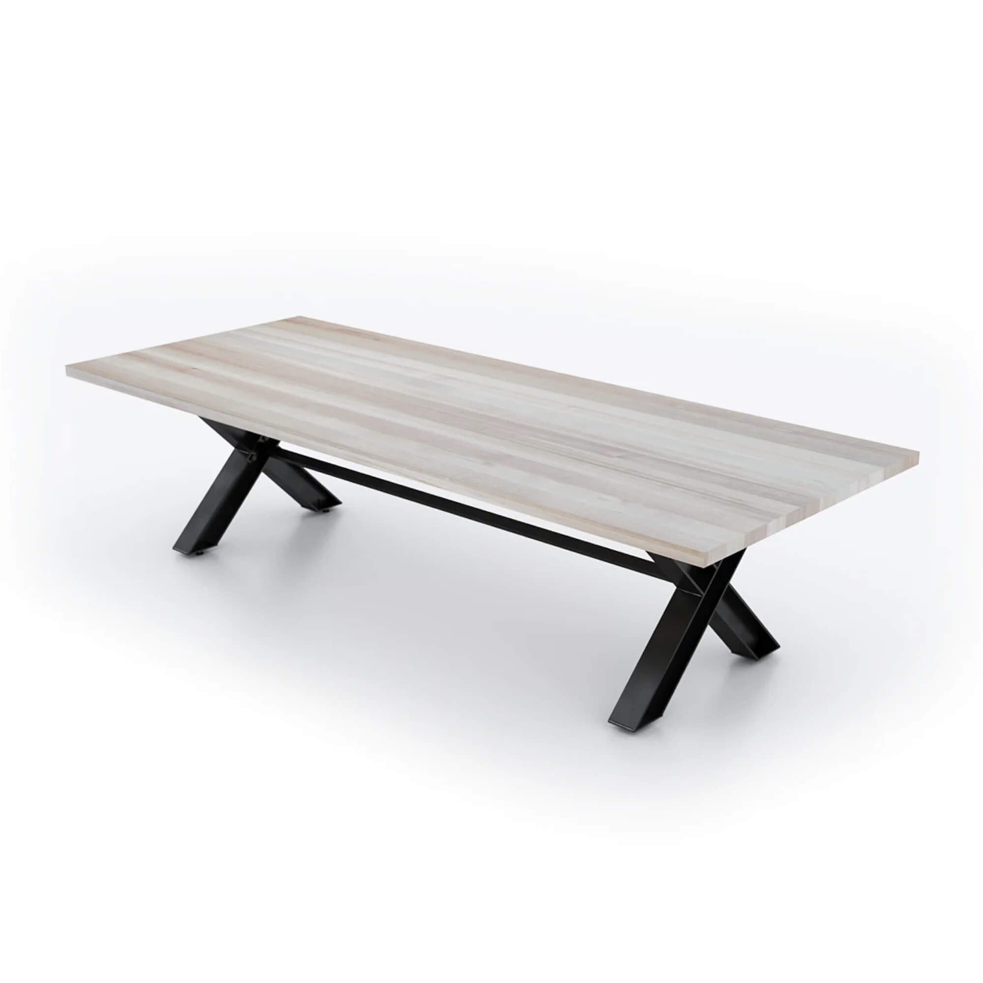 Conference room tables conference room id6 industrial conference table angle view white wash 2 Conference room tables conference room id6 industrial conference table angle view white wash 2