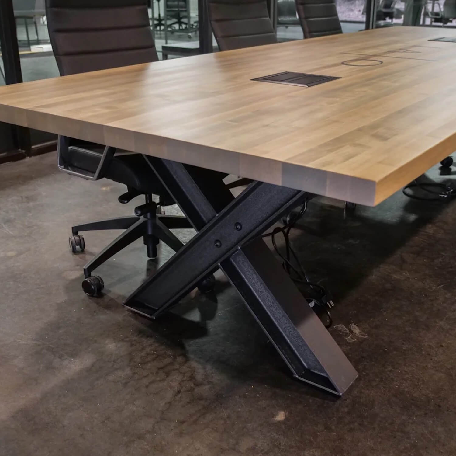 Conference room tables conference room id6 industrial conference table space view 3 Conference room tables conference room id6 industrial conference table space view 3