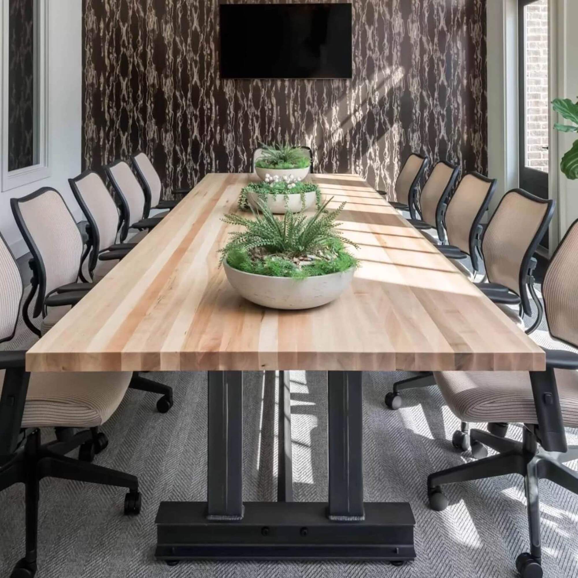 Conference room tables conference table id2 industrial conference table space view natural finishing Conference room tables conference table id2 industrial conference table space view natural finishing