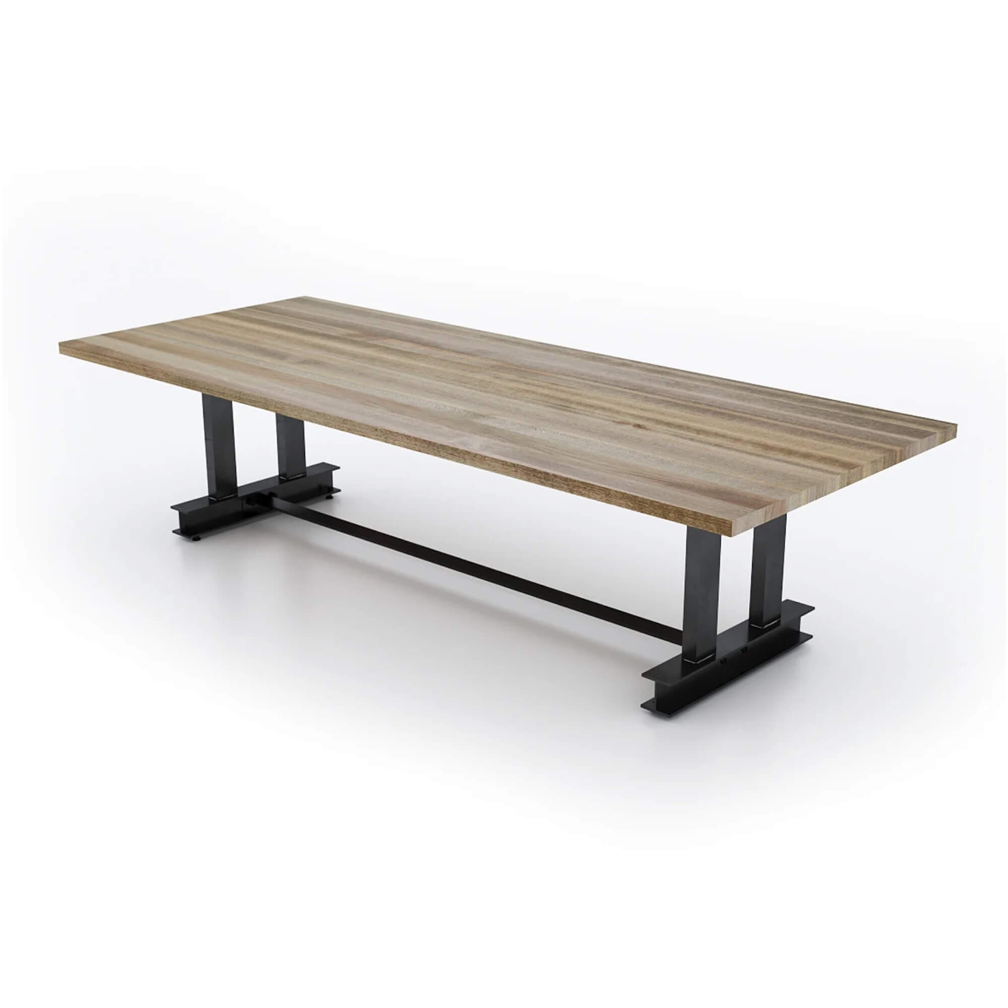 Conference room tables conference table id2 industrial conference table view weathered oak Conference room tables conference table id2 industrial conference table view weathered oak