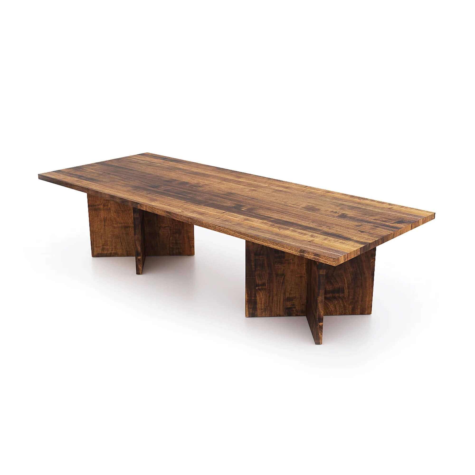 Conference room tables conference table id5 industrial conference table angle view medium walnut 1 Conference room tables conference table id5 industrial conference table angle view medium walnut 1