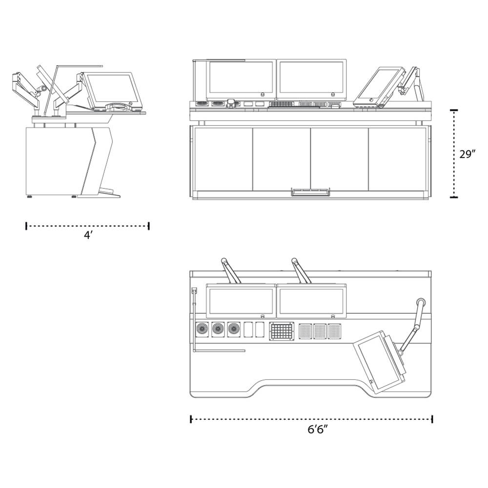 Air trafic control station drawing dimentions Air trafic control station drawing dimentions