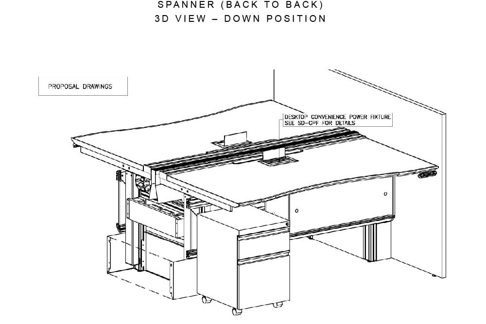 Seam a h trading desk 3d view 00 Seam a h trading desk 3d view 00