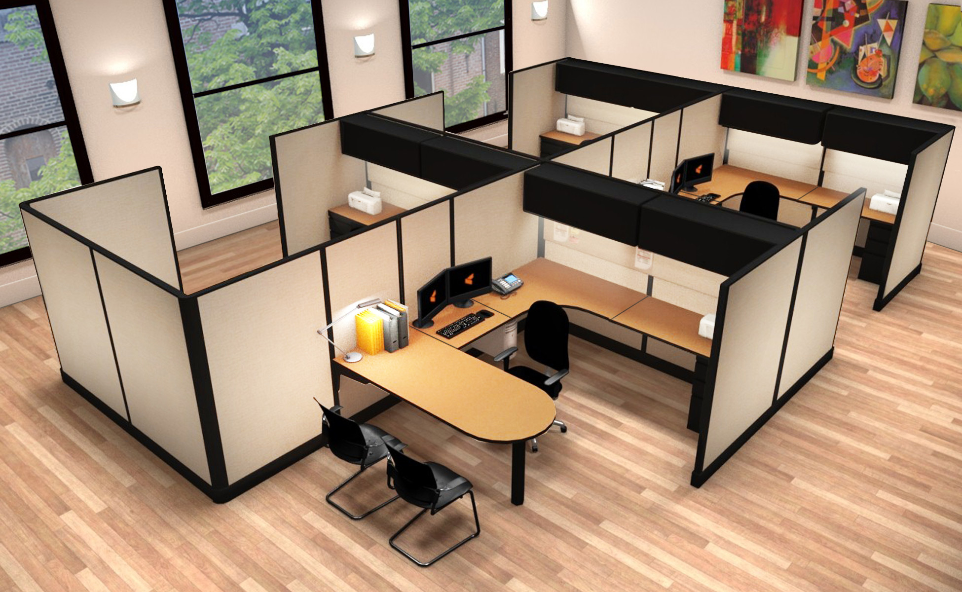 O2 series executive cubicles 12x8x67 cluster O2 series executive cubicles 12x8x67 cluster