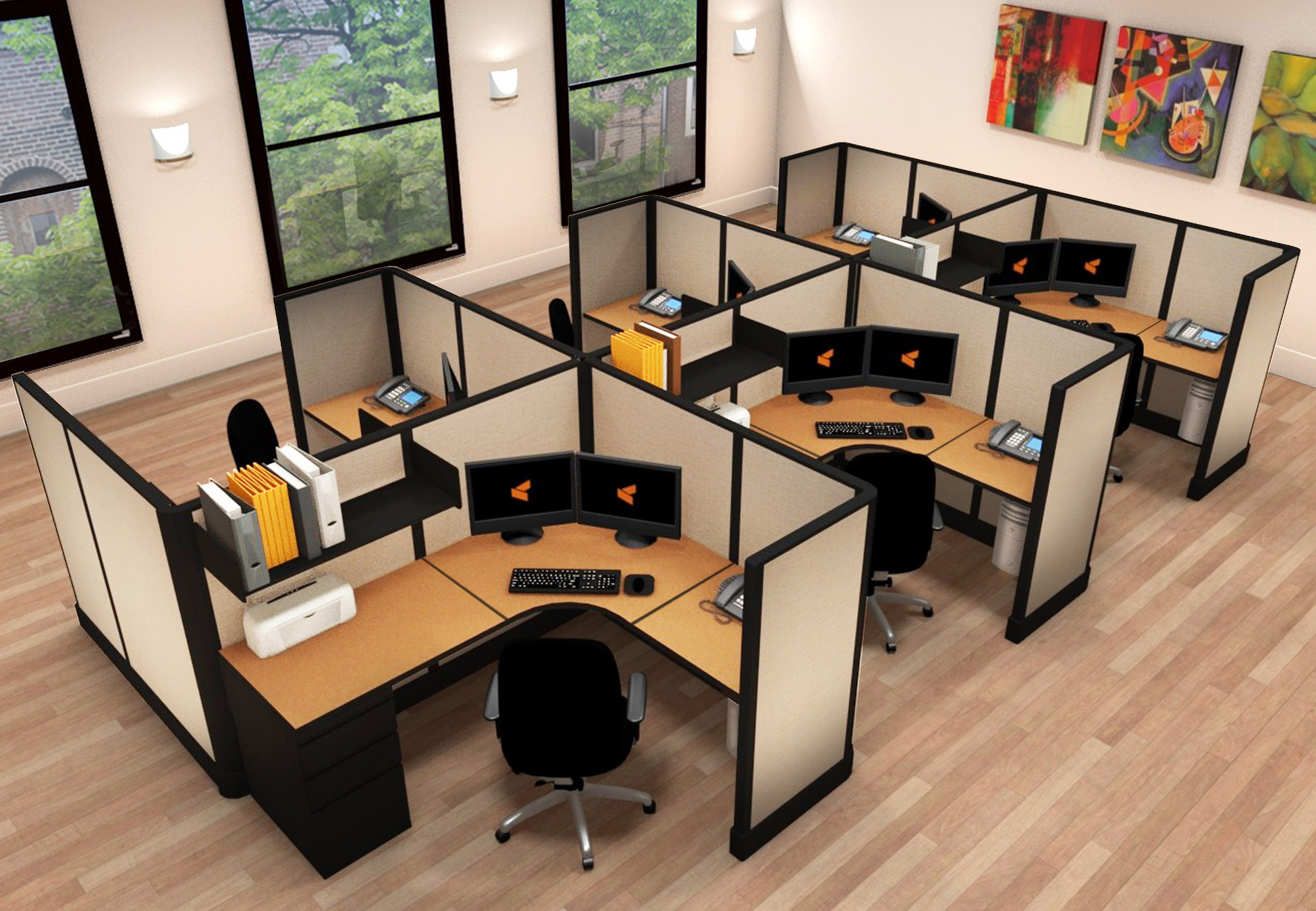 O2 series medium size cubicles 5x6x53 cluster O2 series medium size cubicles 5x6x53 cluster