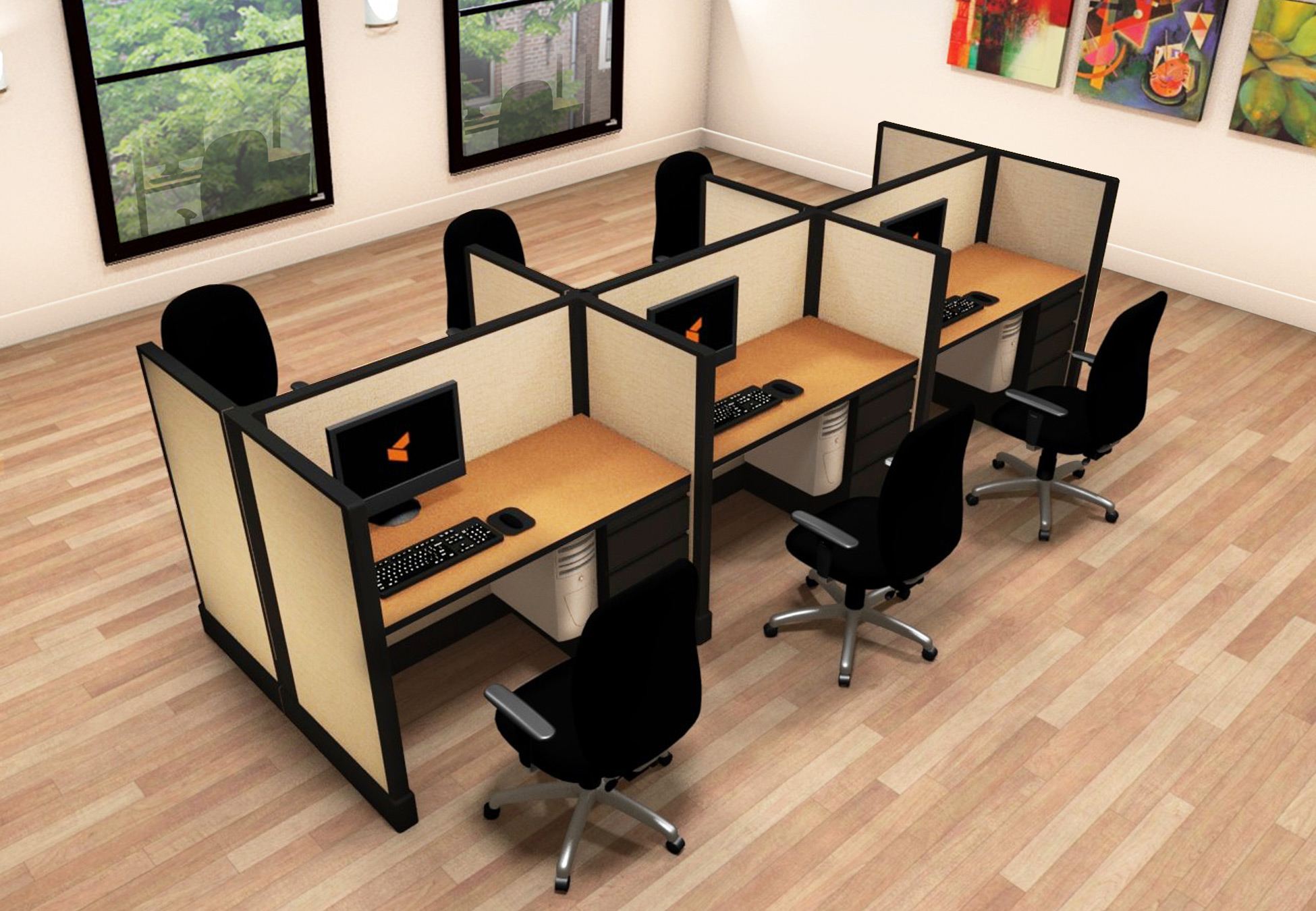 O2 series small cubicles 4x2x47 cluster O2 series small cubicles 4x2x47 cluster