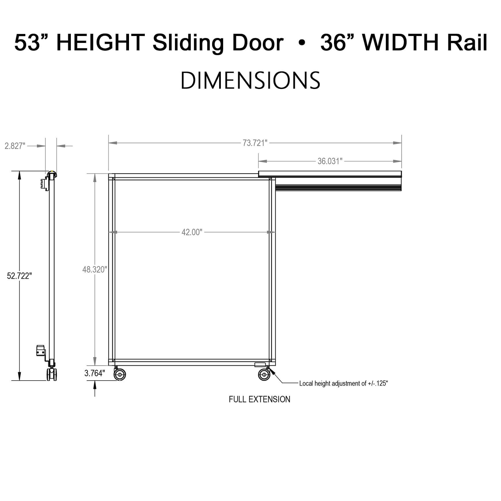Ao2 cubicle door 53h 36w Ao2 cubicle door 53h 36w