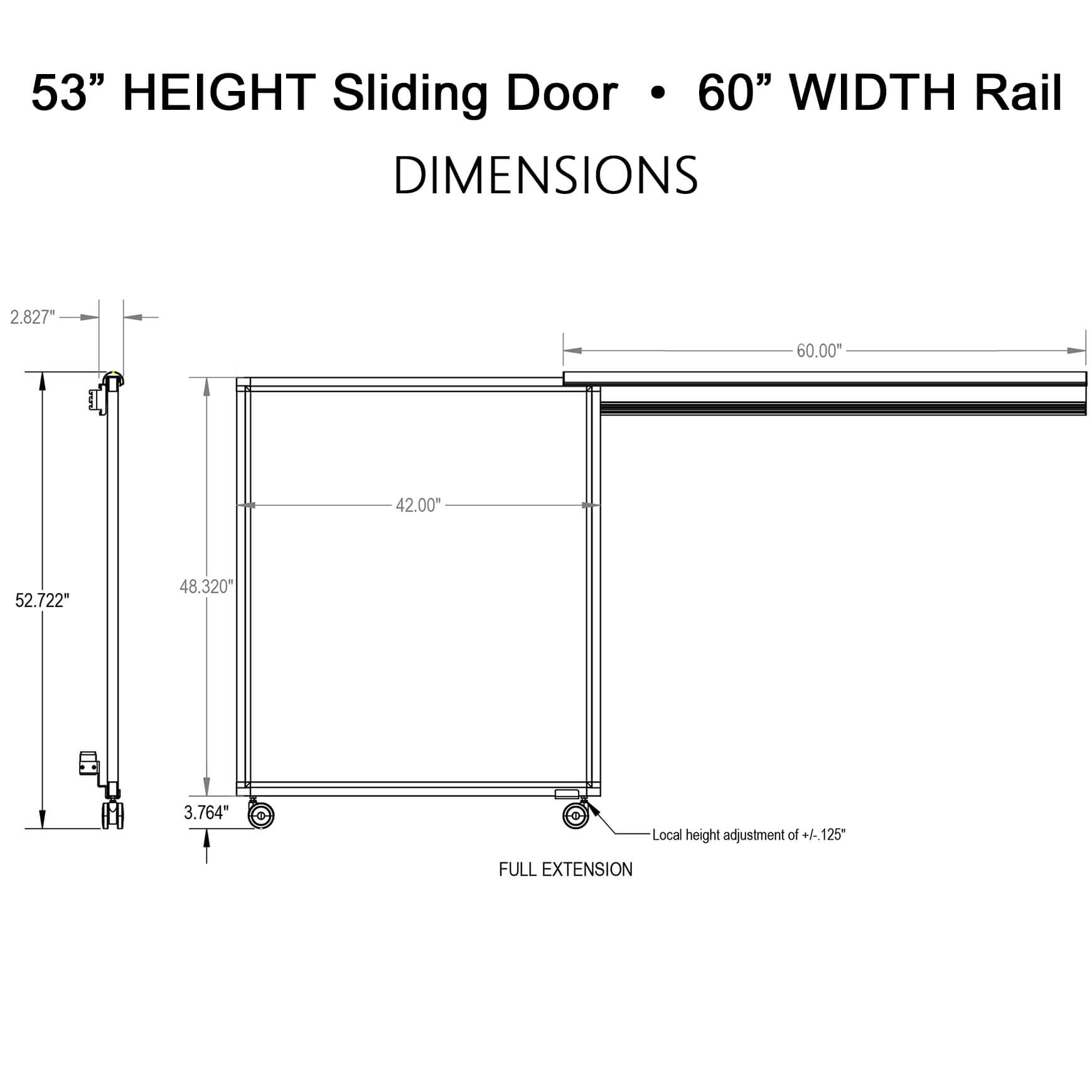 Ao2 cubicle door 53h 60w Ao2 cubicle door 53h 60w