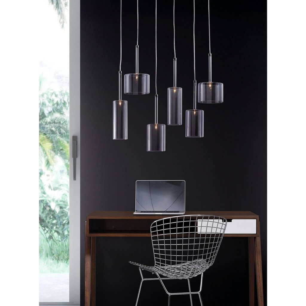 Glass lamps environmental view Glass lamps environmental view