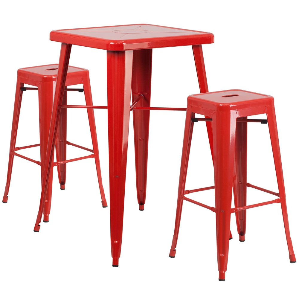 High top table set CUB CH 31330B 2 30SQ RED GG FLA High top table set CUB CH 31330B 2 30SQ RED GG FLA