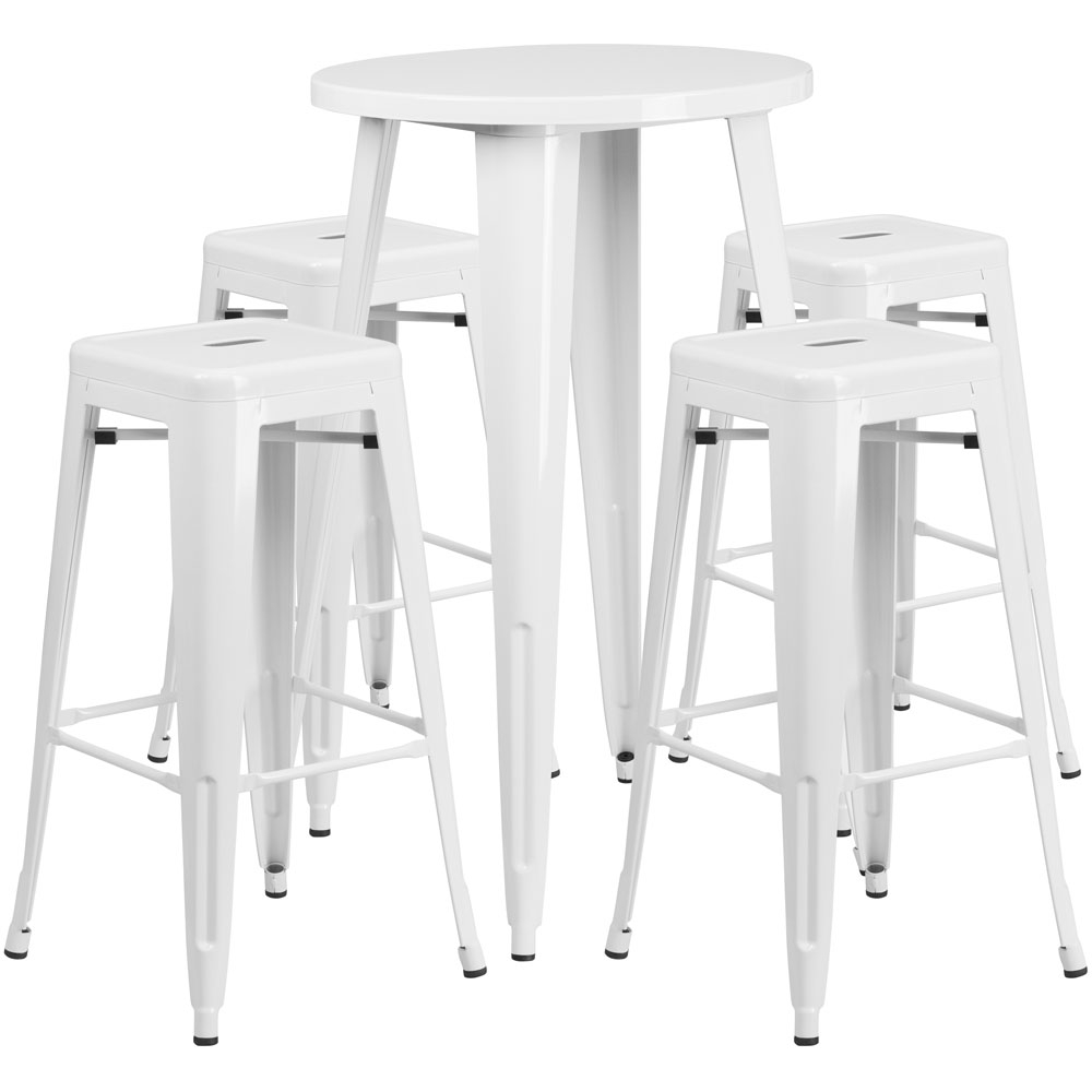 High top table set CUB CH 51080BH 4 30SQST WH GG FLA High top table set CUB CH 51080BH 4 30SQST WH GG FLA