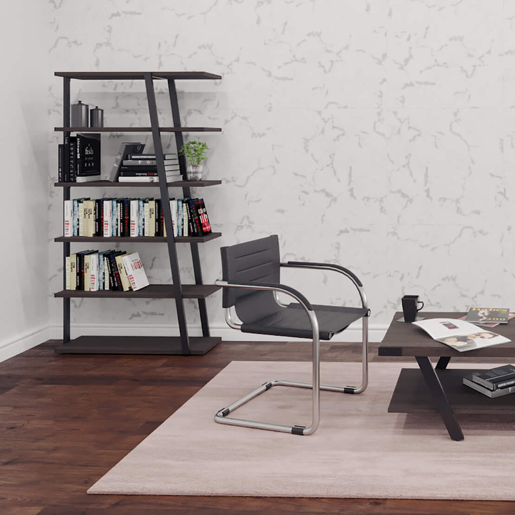 Ho4 home office bookcase 5 shelves environmental Ho4 home office bookcase 5 shelves environmental