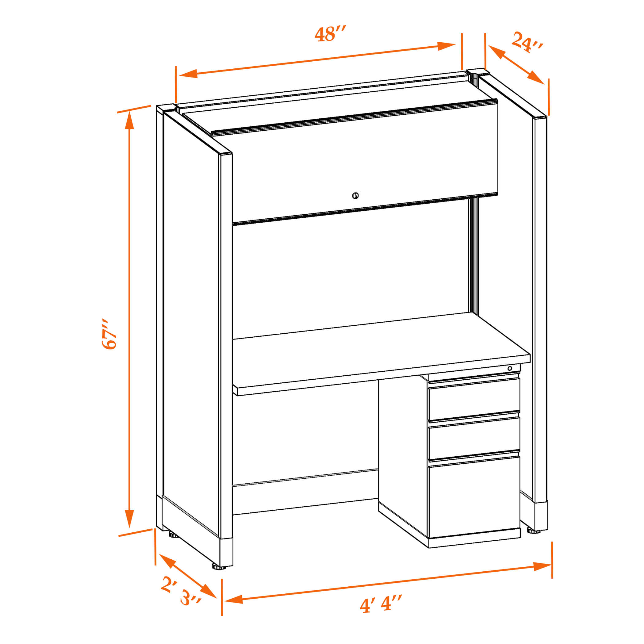 Hot desk CUB 1 67 24 WHT WH PSO Hot desk CUB 1 67 24 WHT WH PSO