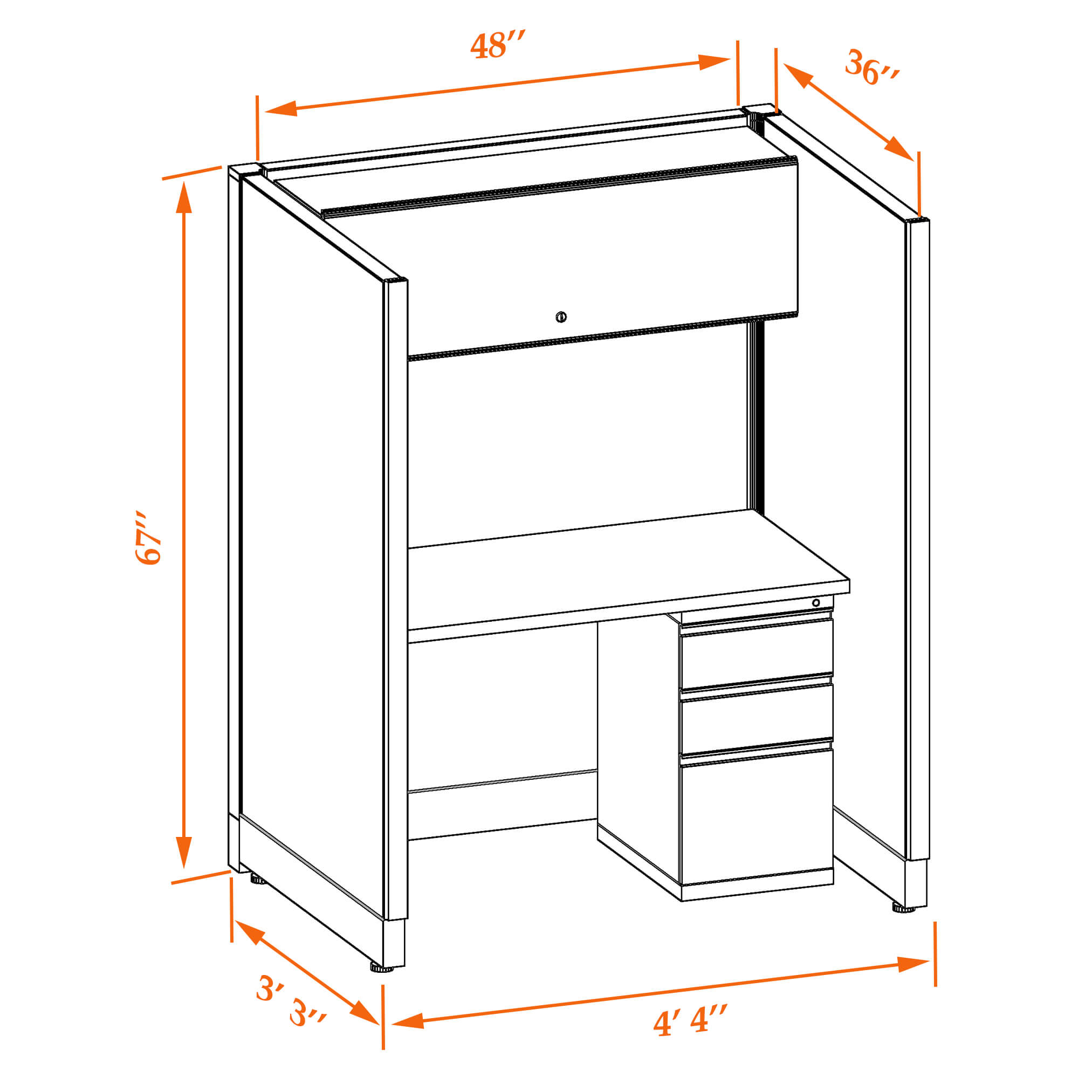 Hot desk CUB 1 67 34 WHT WH PSO Hot desk CUB 1 67 34 WHT WH PSO