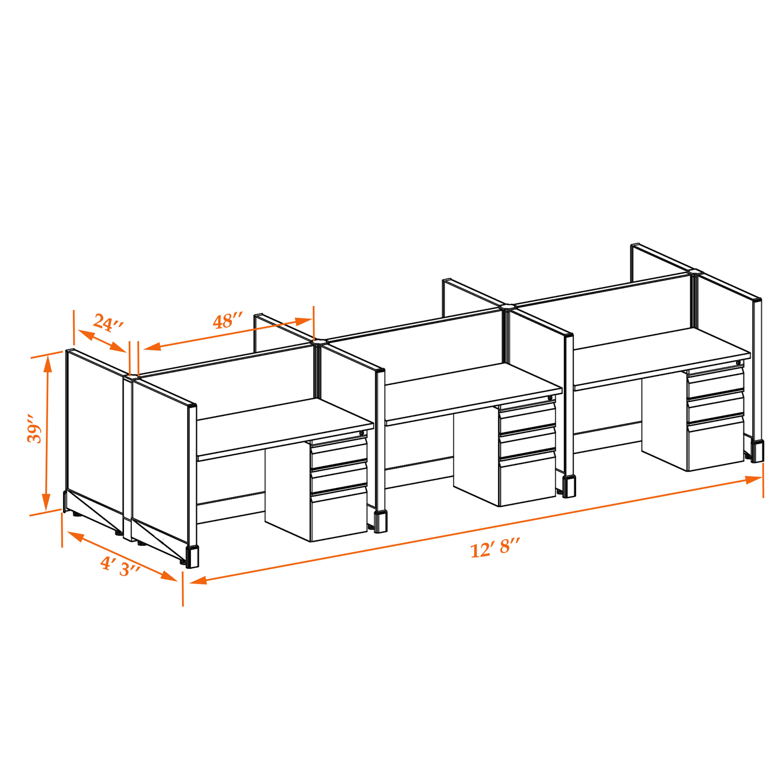 Hot desk CUB 4 39 24 WHT WH PSO 1 Hot desk CUB 4 39 24 WHT WH PSO 1