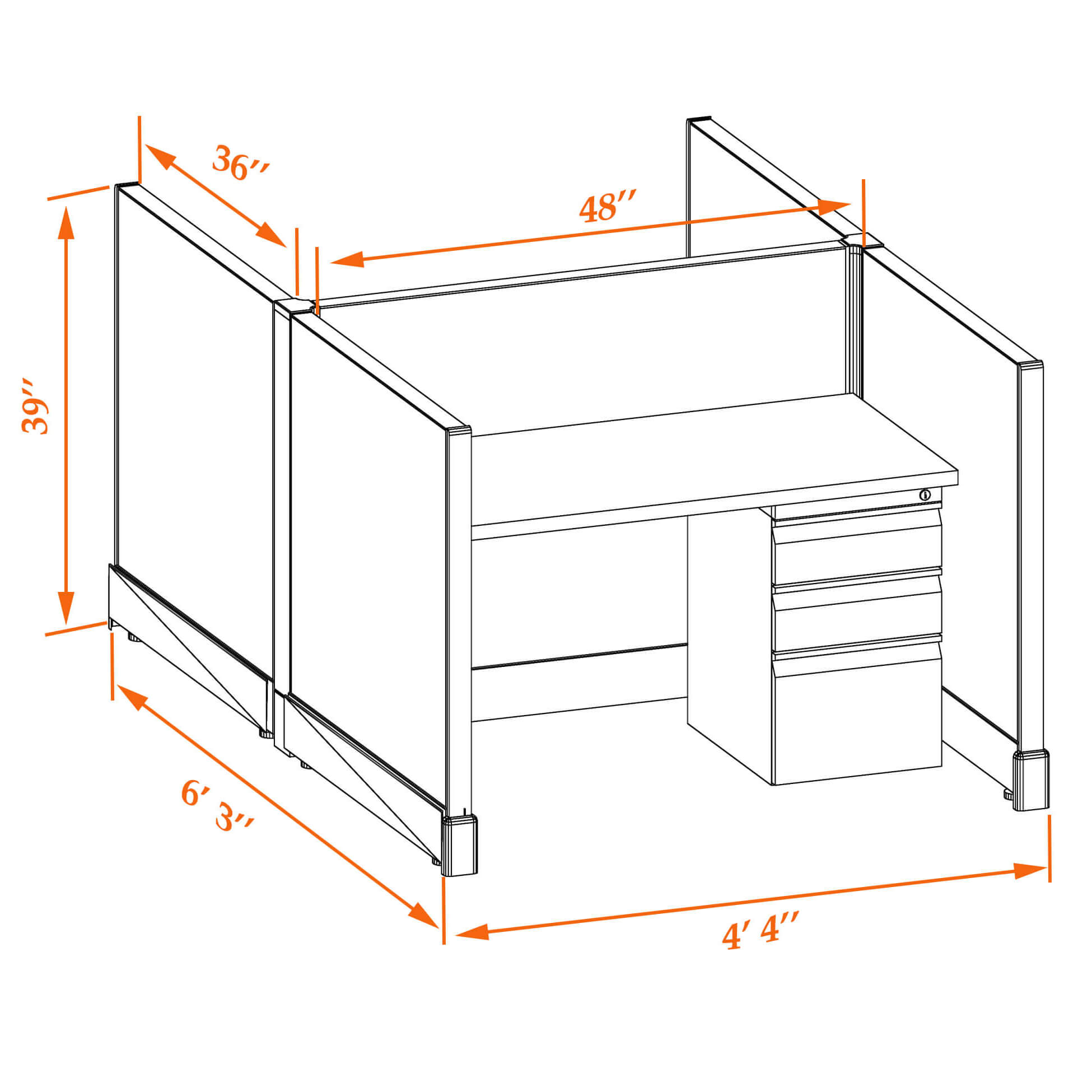 Hot desk CUB 2C 39 34 WHT WH PSO Hot desk CUB 2C 39 34 WHT WH PSO
