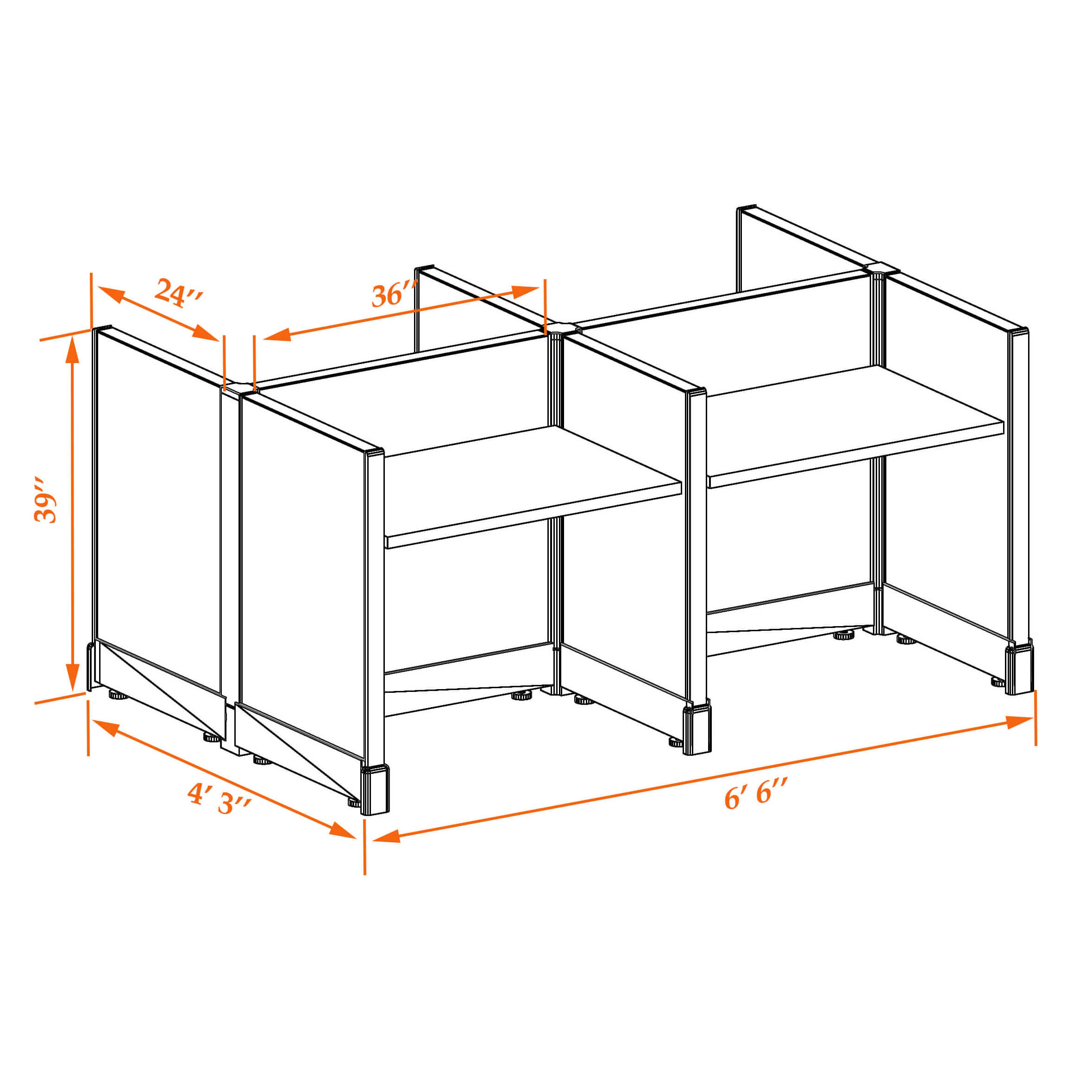 Hot desk CUB 4C 39 23 WHT WH PSO Hot desk CUB 4C 39 23 WHT WH PSO