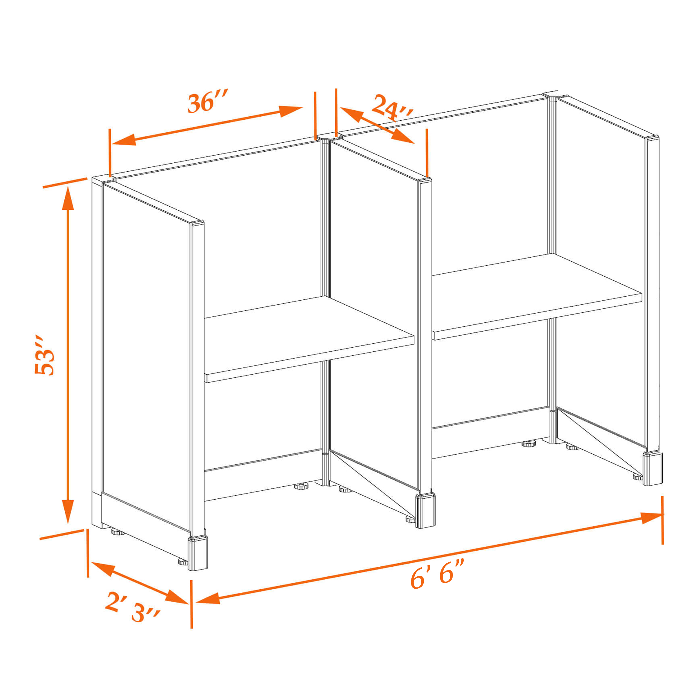 Office cubicle desk 53HU 23 2PI Office cubicle desk 53HU 23 2PI