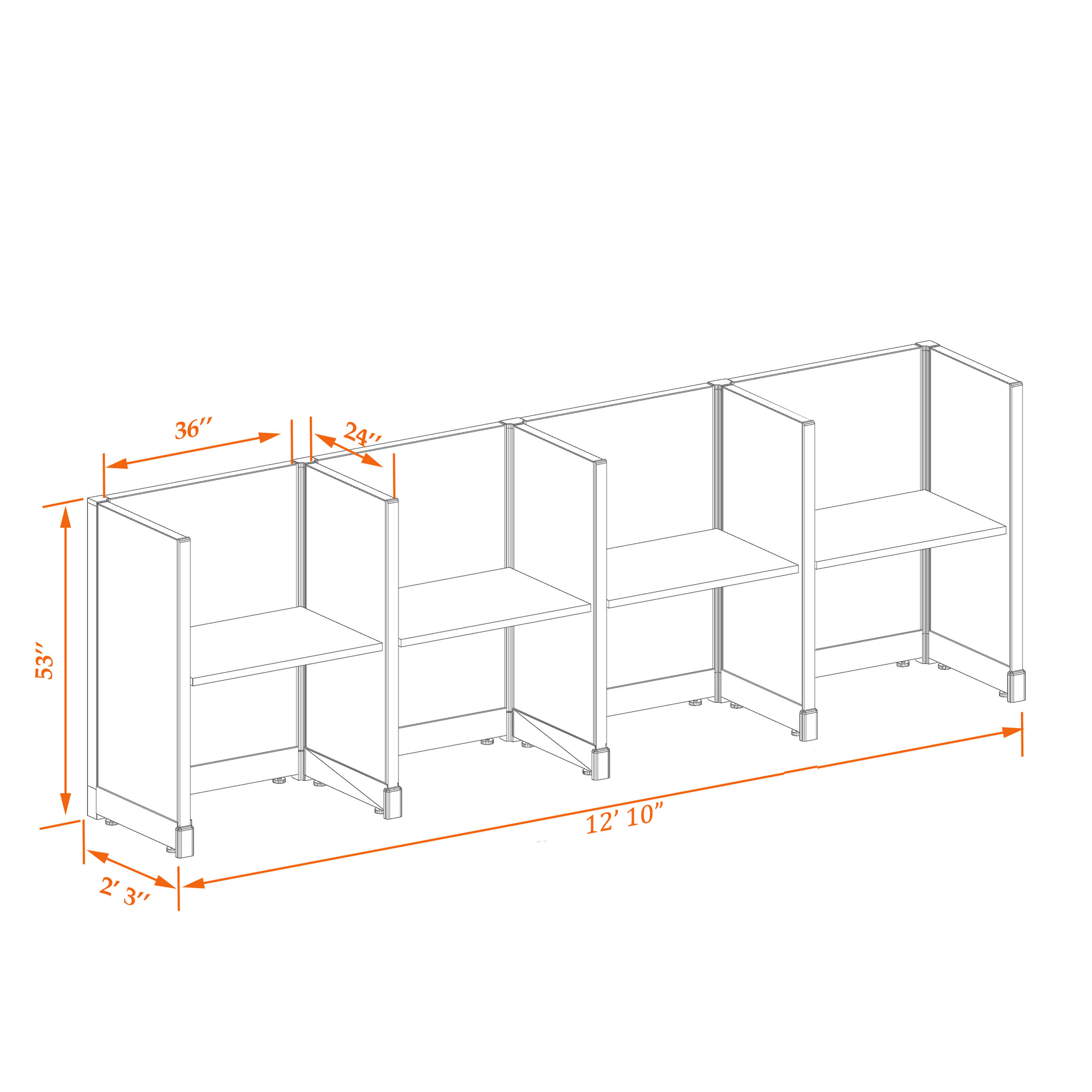 Office cubicle desk 53HU 23 4PI Office cubicle desk 53HU 23 4PI