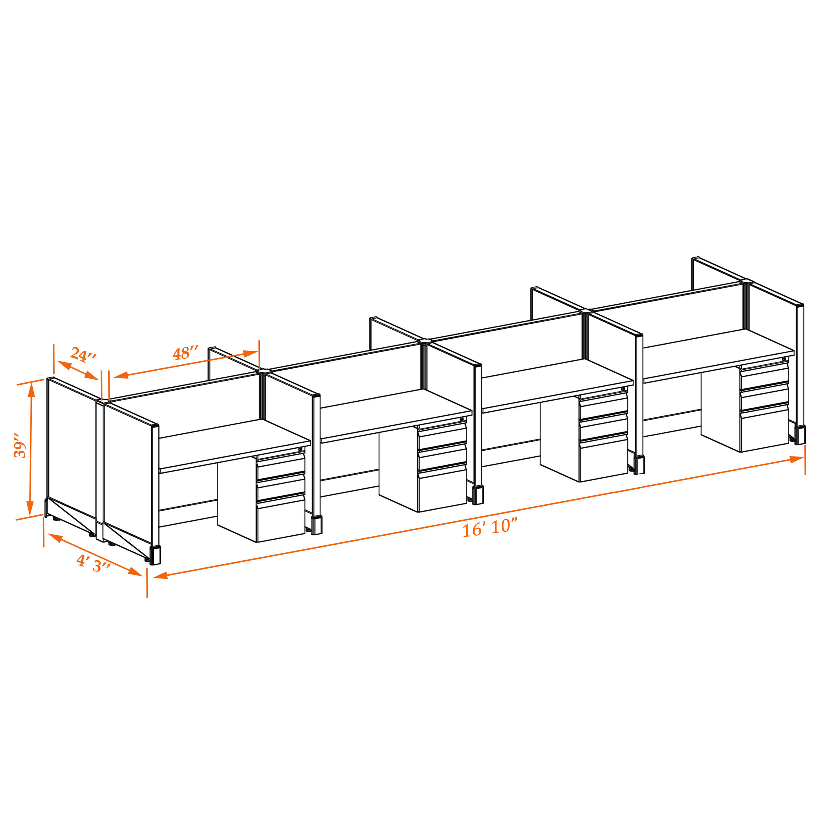 Small office cubicles 39HU 24 8PC 1 2 Small office cubicles 39HU 24 8PC 1 2
