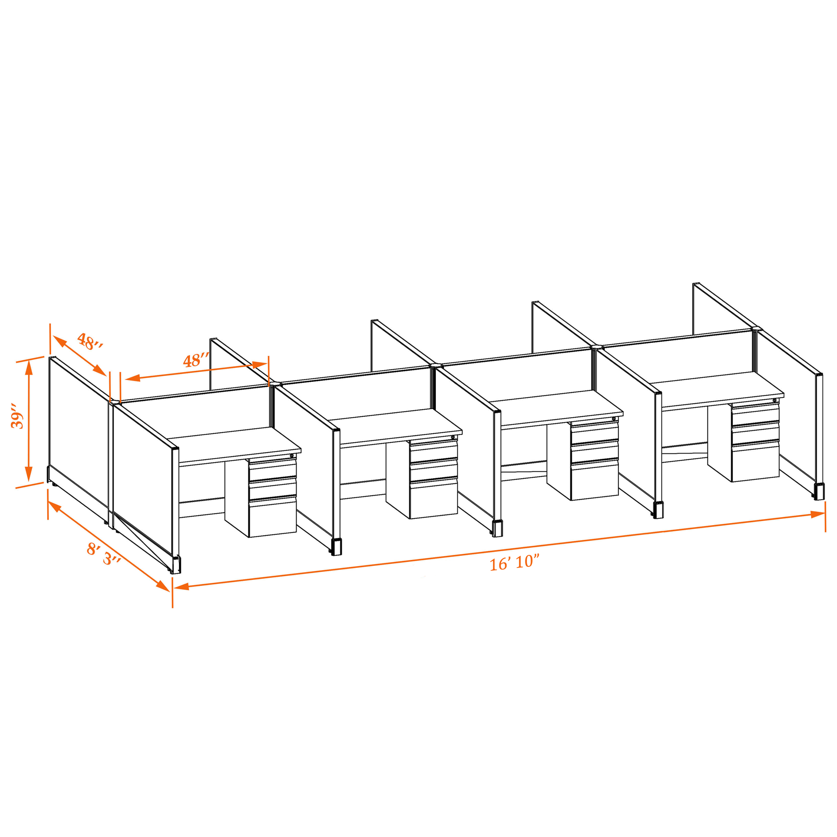 Small office cubicles 39HU 44 8PC 1 2 Small office cubicles 39HU 44 8PC 1 2