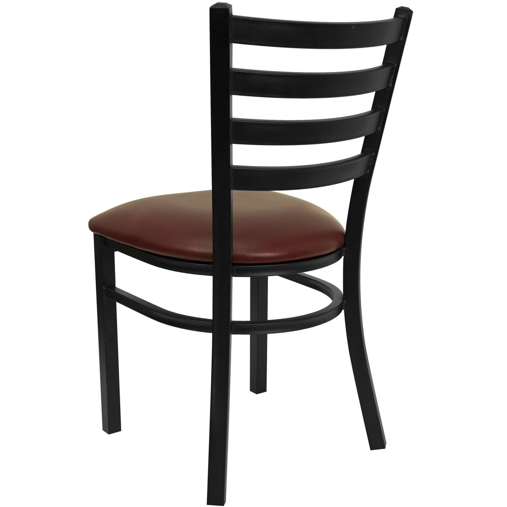 Metal dining chairs back view Metal dining chairs back view